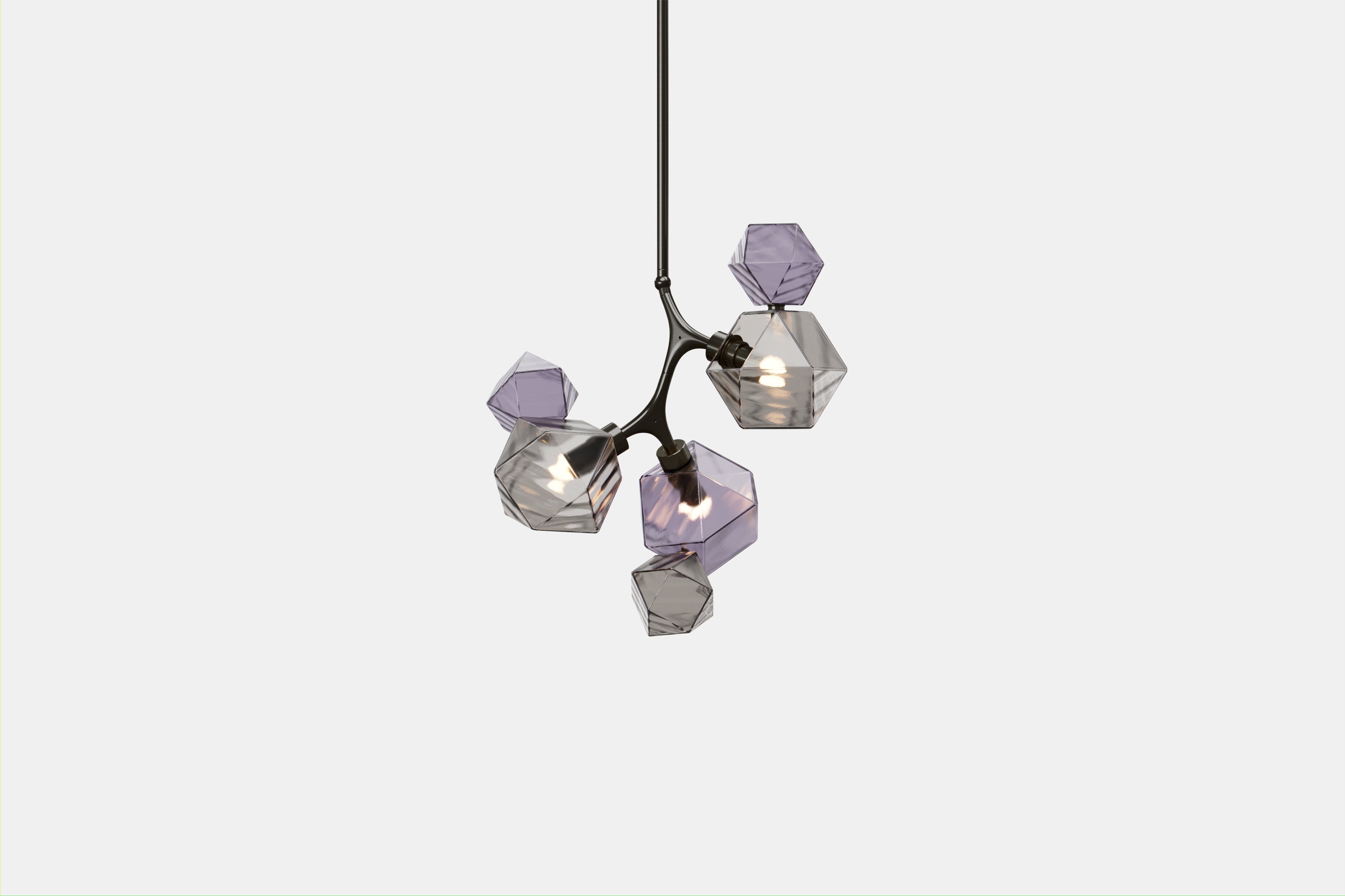 David Rockwell Welles Triple Pendant Smoked Purple Gray Glass david-rockwell-welles-triple-pendant-smoked-purple-gray-glass