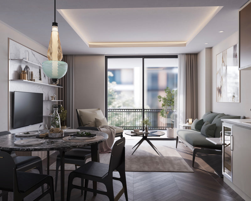 Bring mid-century style home with the Dean coffee table from Gabriel Scott. Industrial in design with elegant lines, it features a sleek, rounded glass tabletop with the brand’s signature black and brass finishes.
