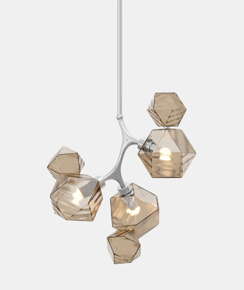 Welles Pendant by David Rockwell, Smoked Bronze Glass