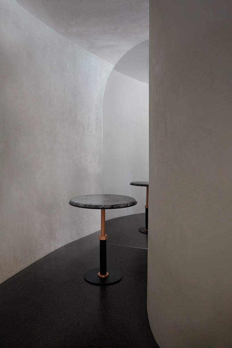 Pedestal Square Side Table