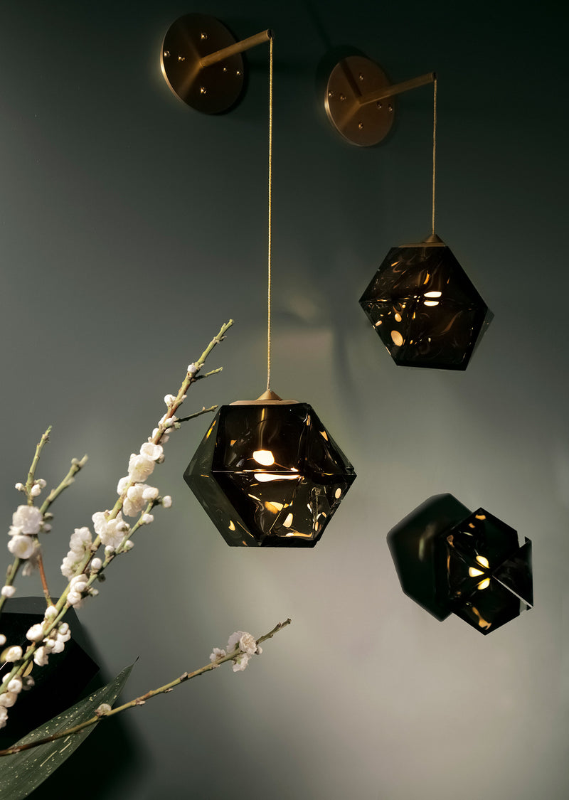 Welles Double Blown Glass Hanging Sconce