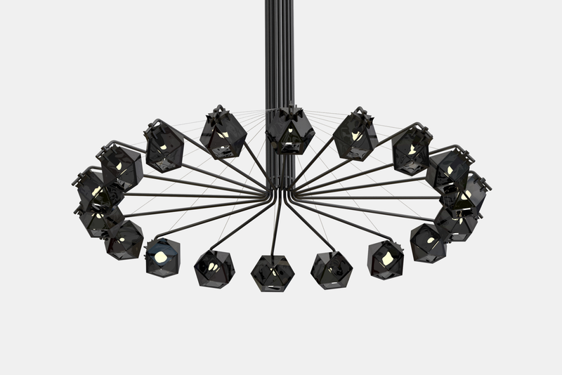 Welles Central Chandelier 18 by Alessandro Munge