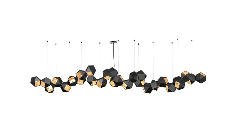 Welles Steel Long Chandelier 28