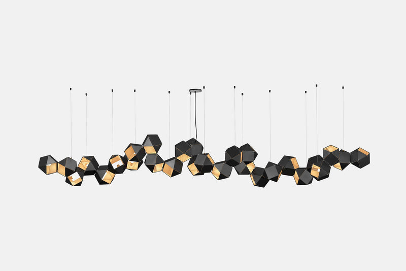 Welles Steel Long Chandelier 28