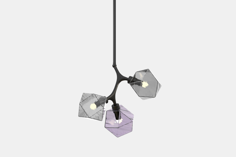 Welles Pendant by David Rockwell, Smoked Bronze Glass