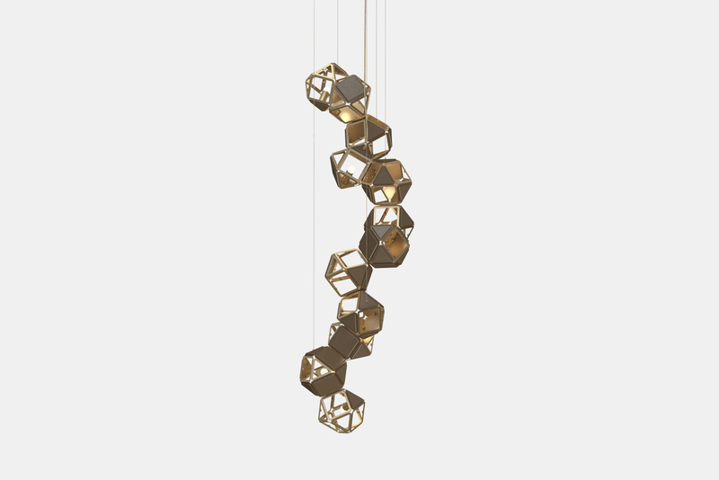 Welles Vertical Chandelier by Sybille de Margerie