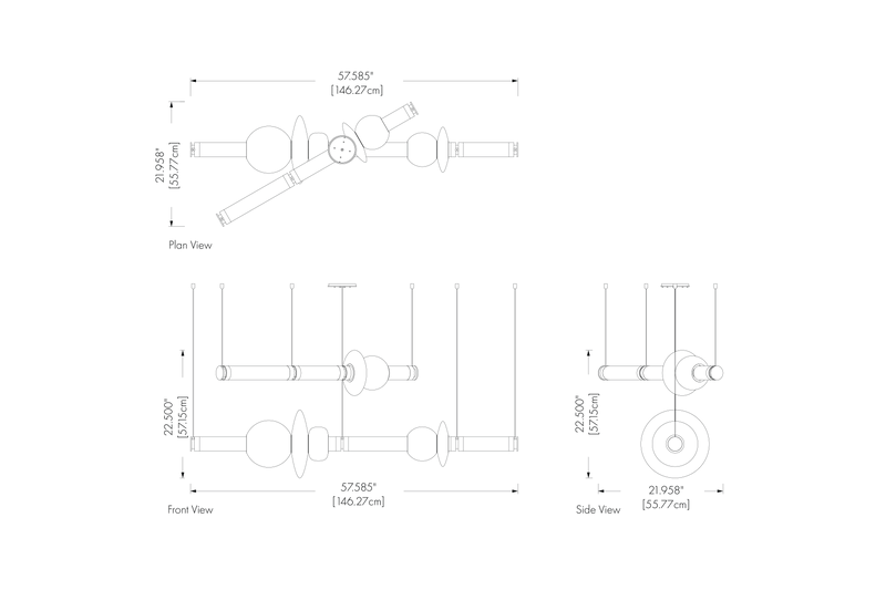 The Luna Chandelier 2-tier is a modern glass chandelier and a perfect statement piece for anywhere within the home or hospitality space. An opportunity to create a unique and enticing lighting solution, as it encompasses a modular design format, this light is customisable to your choices to create a bespoke chandelier.