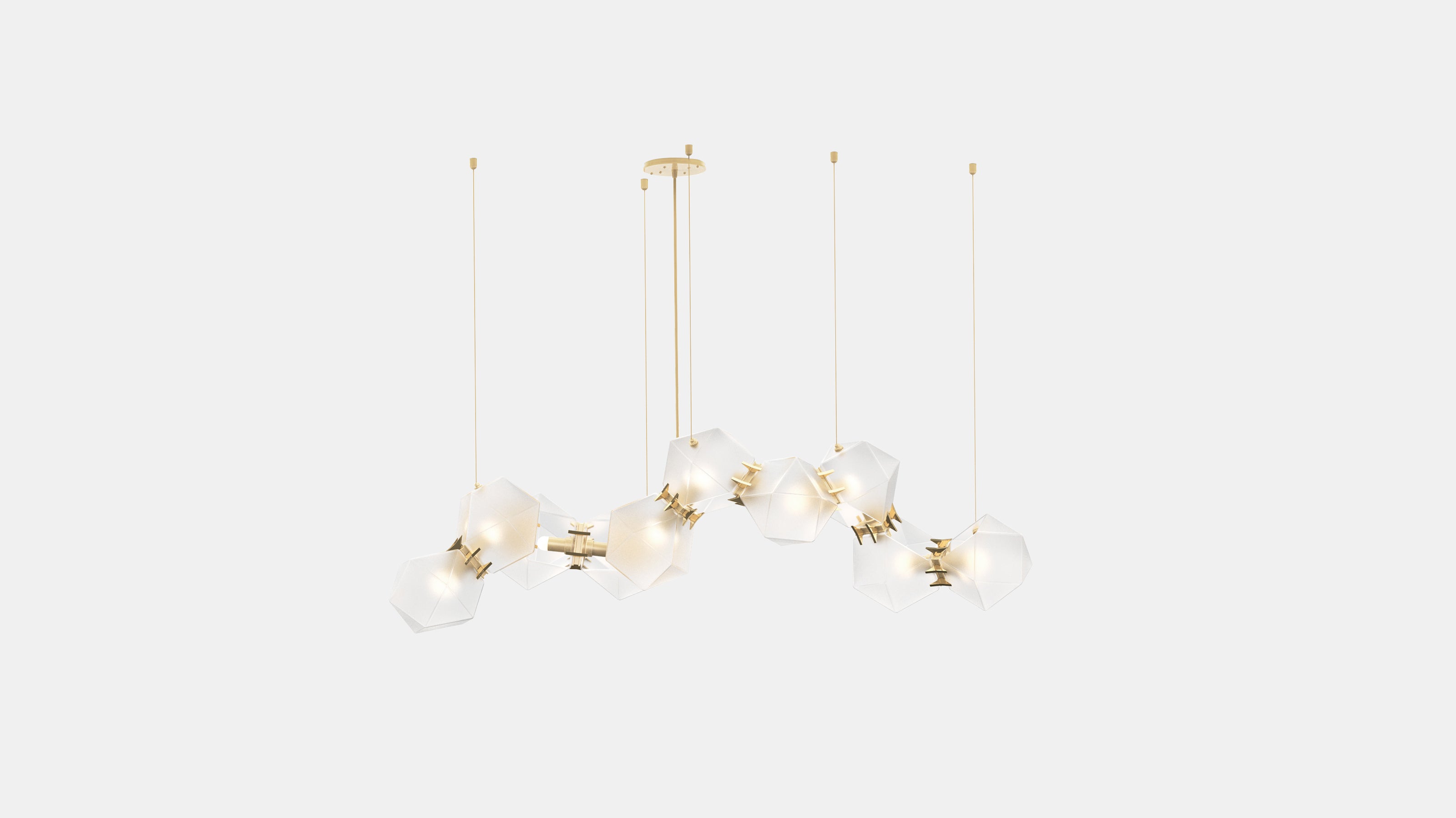 Gabriel Scott | Welles Glass Long Chandelier 10