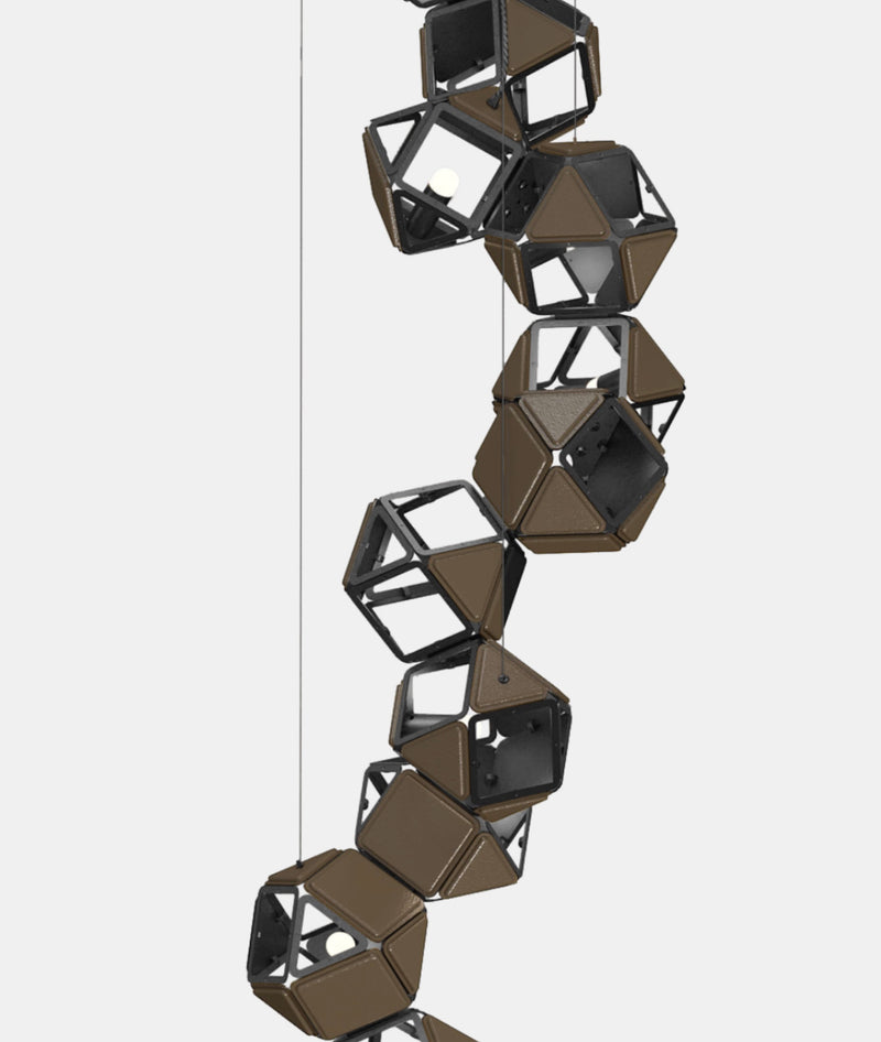 Welles Vertical Chandelier by Sybille de Margerie