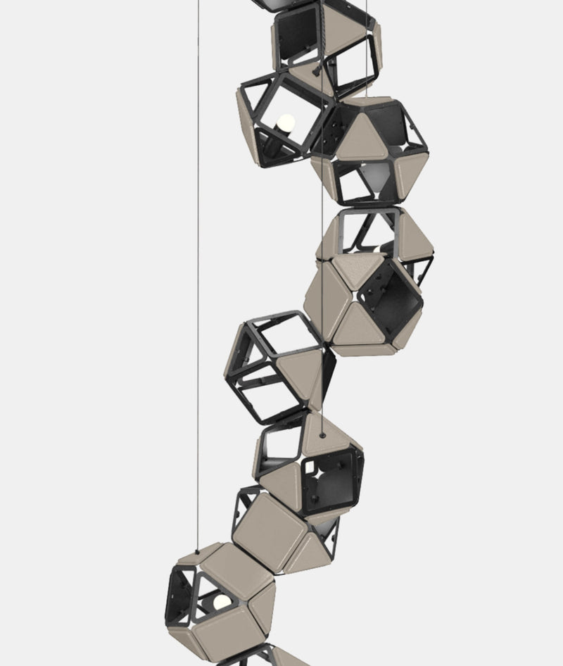 Welles Vertical Chandelier by Sybille de Margerie