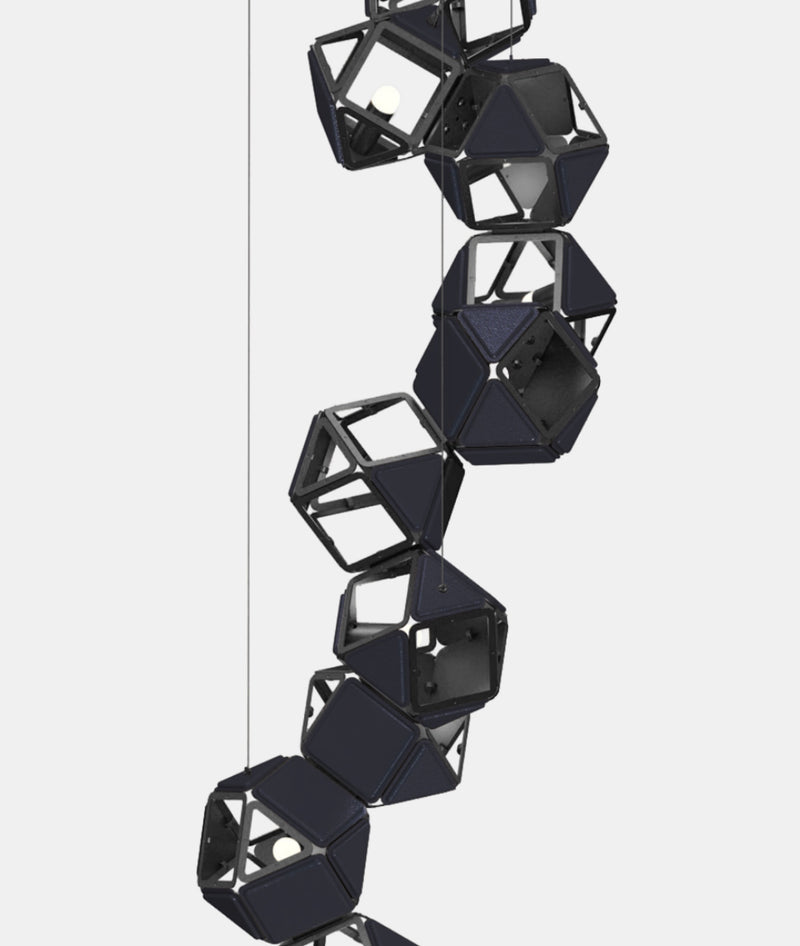 Welles Vertical Chandelier by Sybille de Margerie