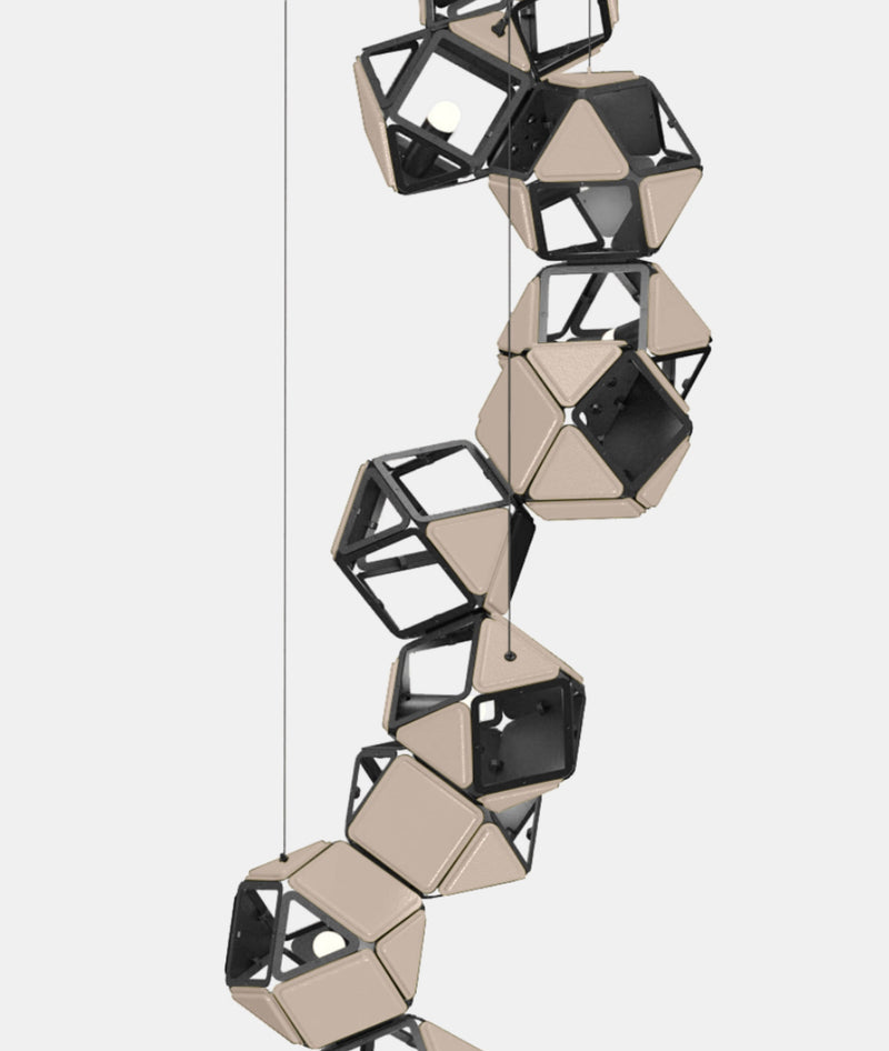 Welles Vertical Chandelier by Sybille de Margerie