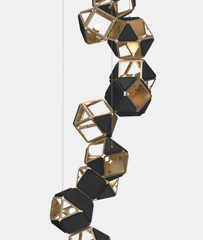 Welles Vertical Chandelier by Sybille de Margerie