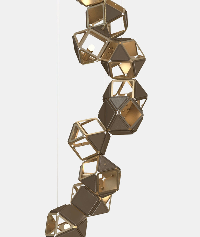 Welles Vertical Chandelier by Sybille de Margerie