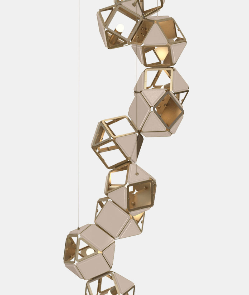 Welles Vertical Chandelier by Sybille de Margerie