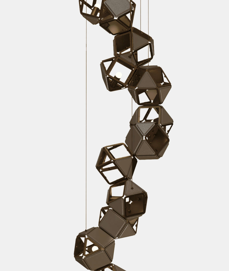 Welles Vertical Chandelier by Sybille de Margerie