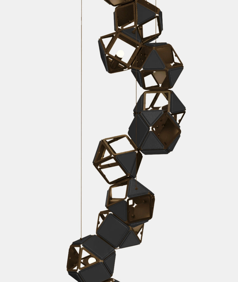 Welles Vertical Chandelier by Sybille de Margerie