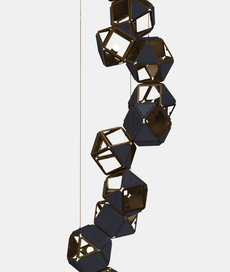 Welles Vertical Chandelier by Sybille de Margerie