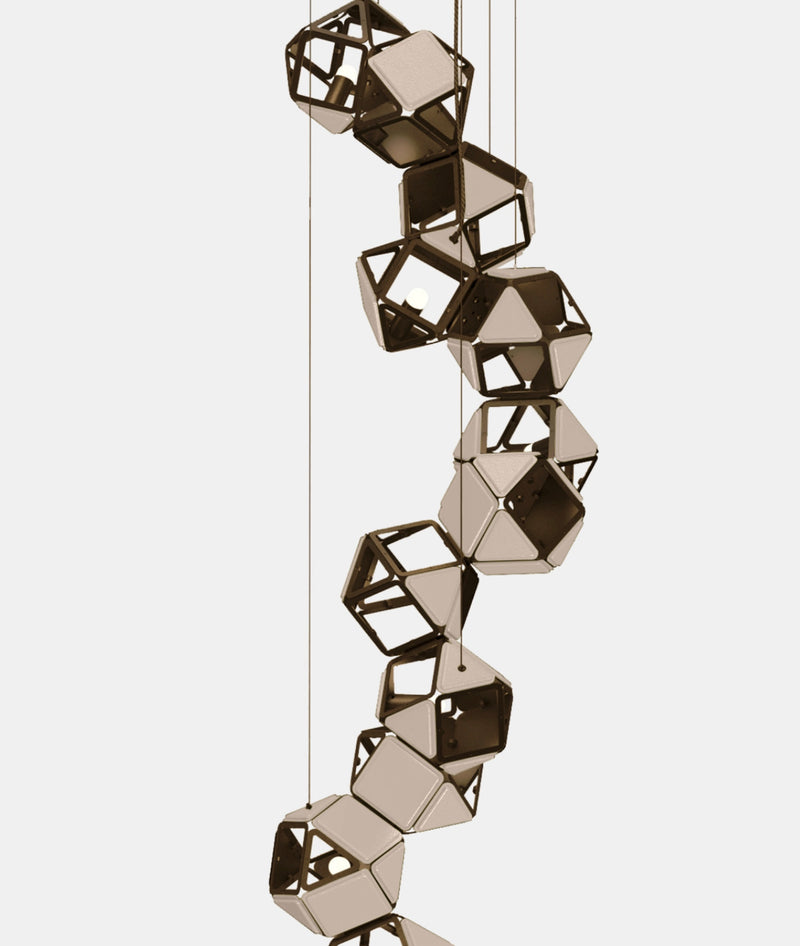 Welles Vertical Chandelier by Sybille de Margerie