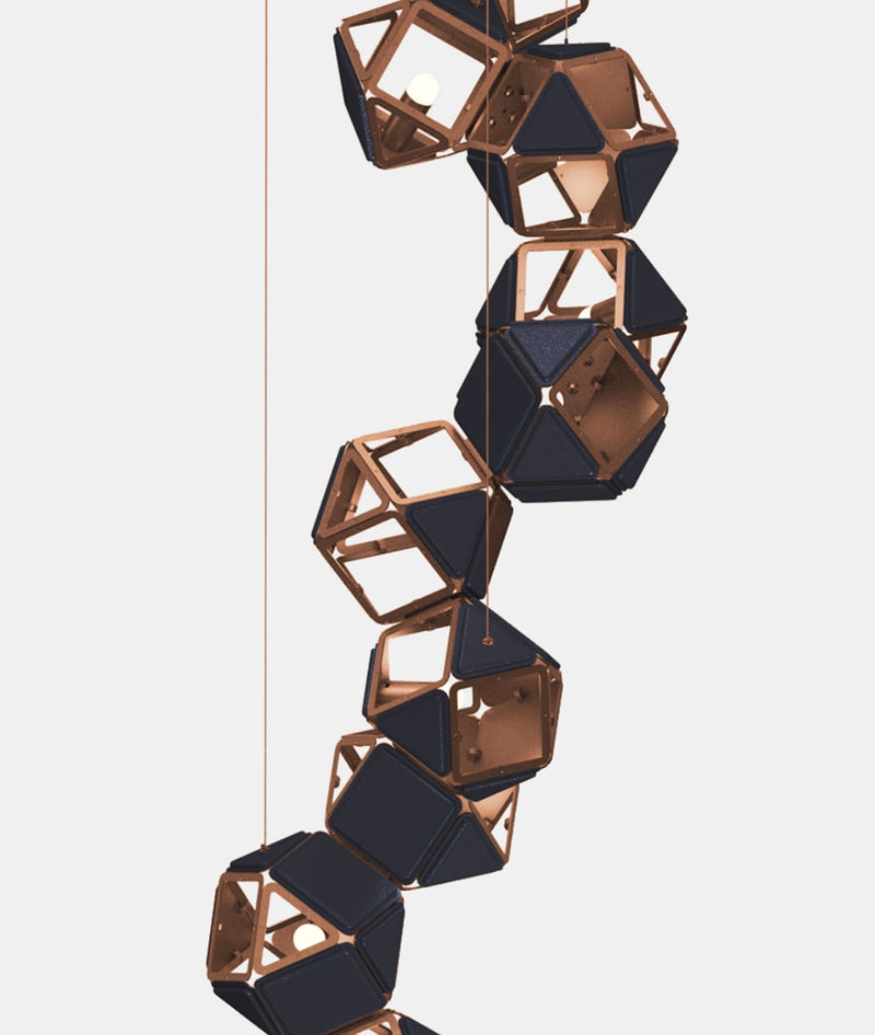 Welles Vertical Chandelier by Sybille de Margerie