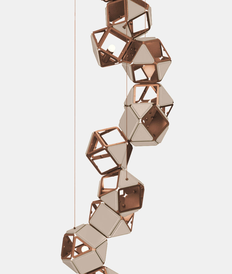 Welles Vertical Chandelier by Sybille de Margerie