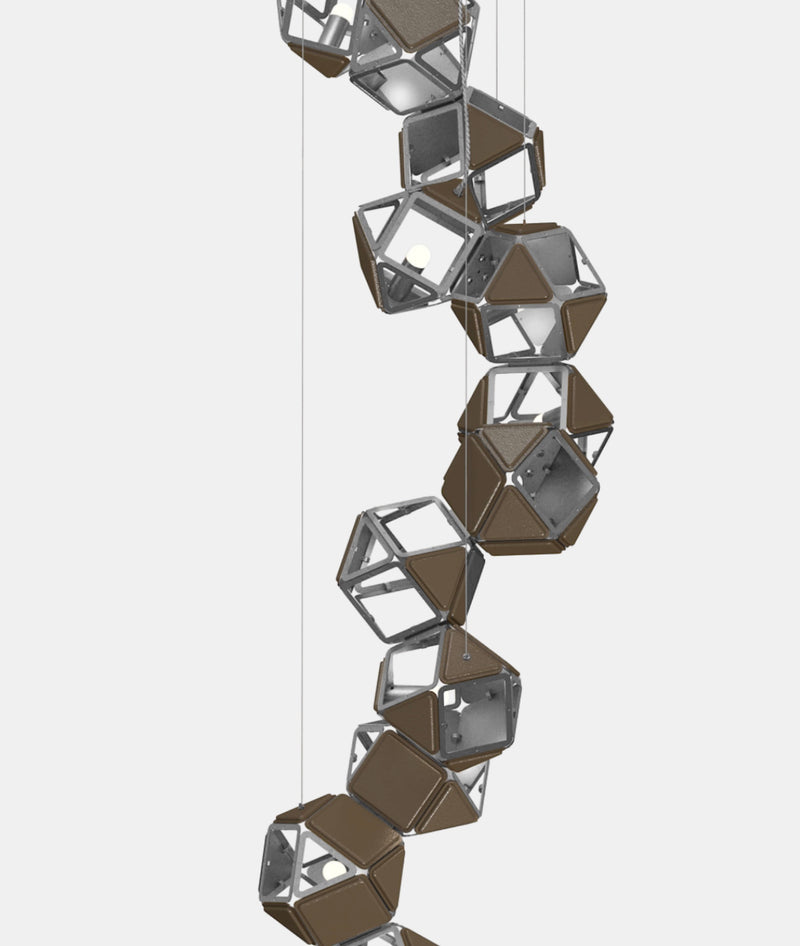 Welles Vertical Chandelier by Sybille de Margerie