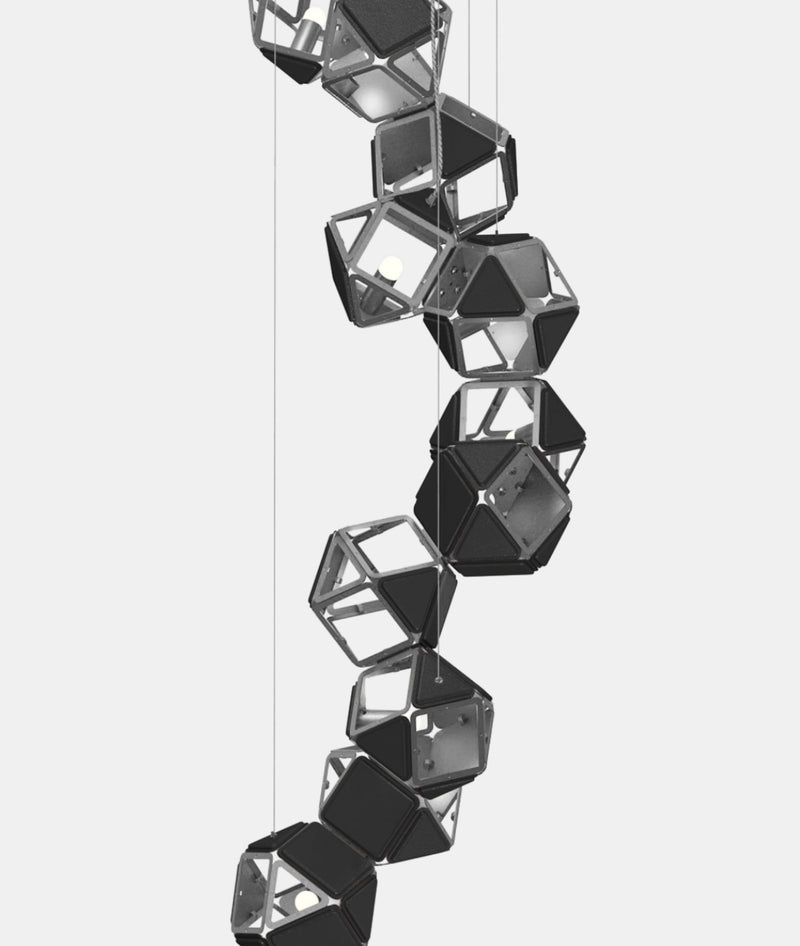 Welles Vertical Chandelier by Sybille de Margerie