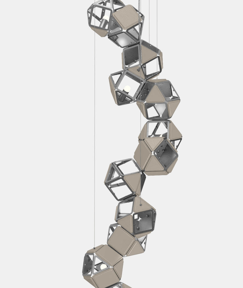 Welles Vertical Chandelier by Sybille de Margerie