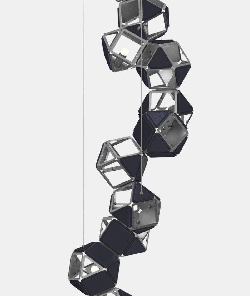 Welles Vertical Chandelier by Sybille de Margerie