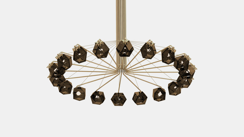 Welles Central Chandelier 18 by Alessandro Munge