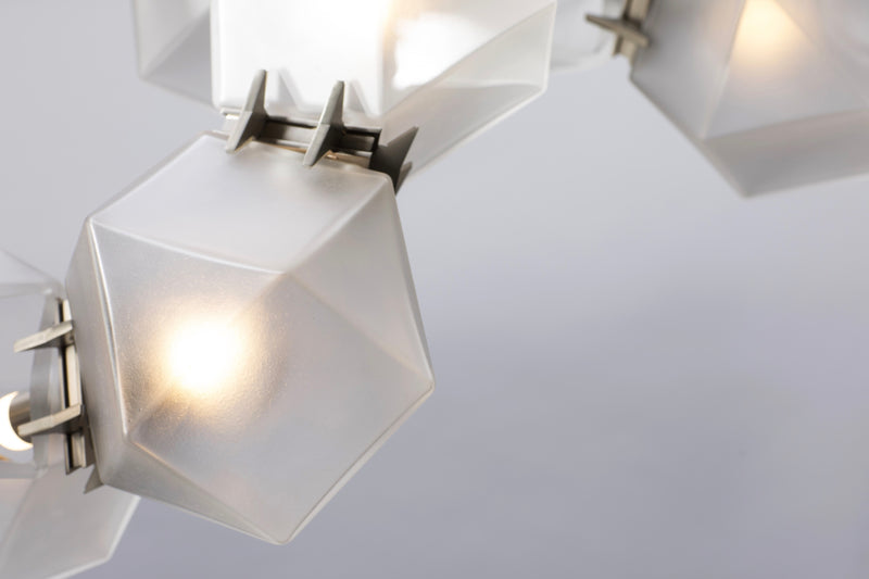 Welles Glass Long Chandelier 6