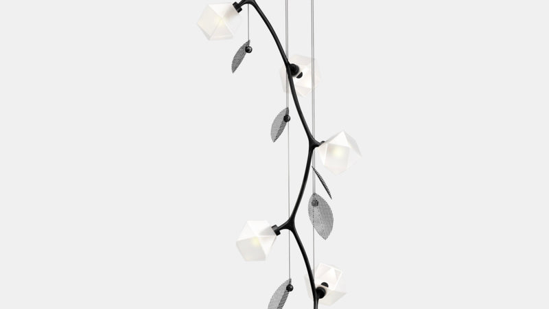 Welles Vertical Chandelier by Michelle Gerson
