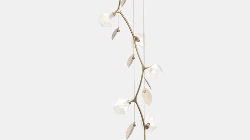 Welles Vertical Chandelier by Michelle Gerson