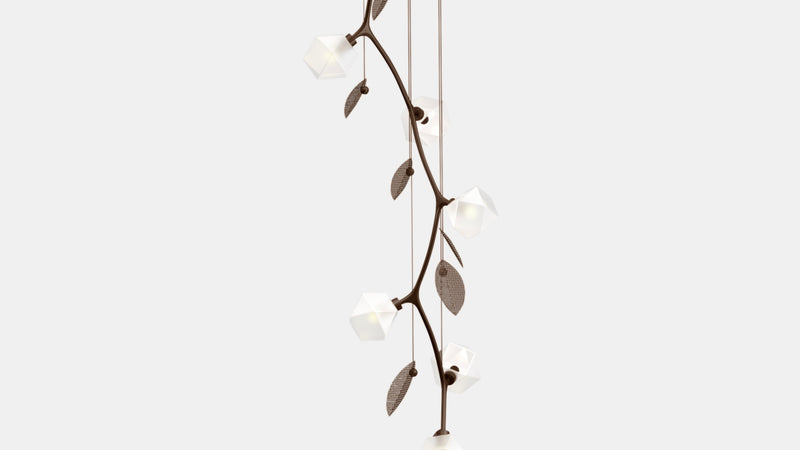 Welles Vertical Chandelier by Michelle Gerson