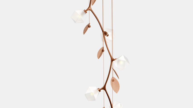 Welles Vertical Chandelier by Michelle Gerson