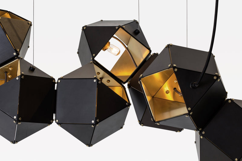 Welles Steel Long Chandelier 30