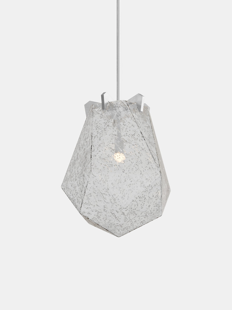 Briolette Pendant, Large, Bubbled Textured