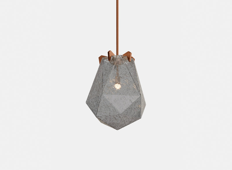 Briolette Pendant, Small, Bubbled Textured