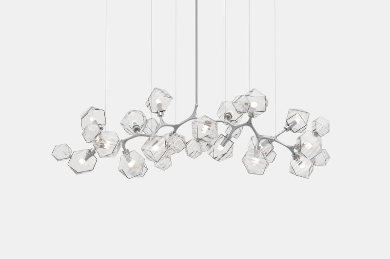 Welles Long Chandelier 17, Clear Glass