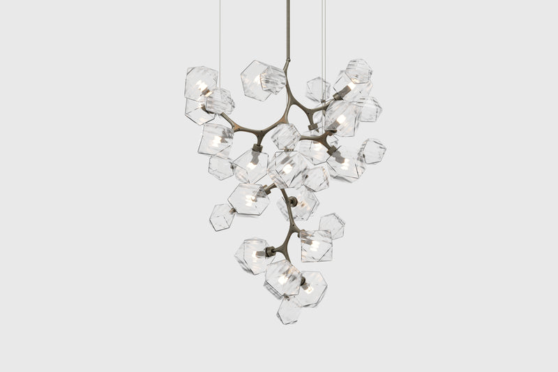 Welles Central Chandelier by David Rockwell, Clear Glass