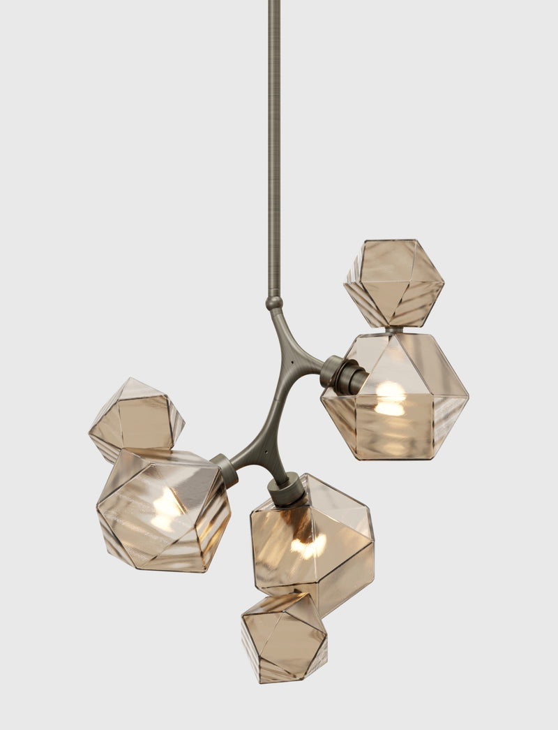 Welles Pendant by David Rockwell, Smoked Bronze Glass