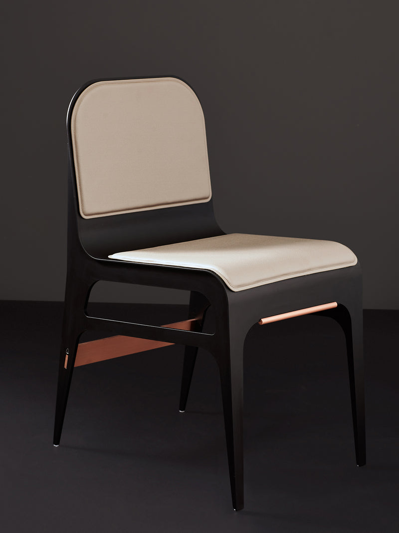 The Bardot Chair by Gabriel Scott is designed from modern interiors, the luxury chair is used in residential and hospitality projects to elevate the dining and living experience. 