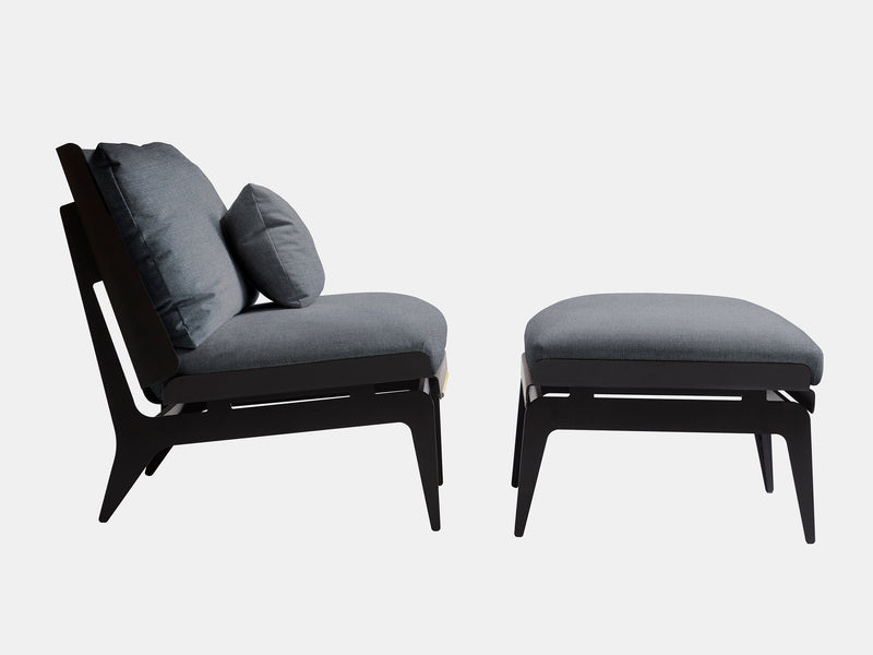 Boudoir Chair & Ottoman
