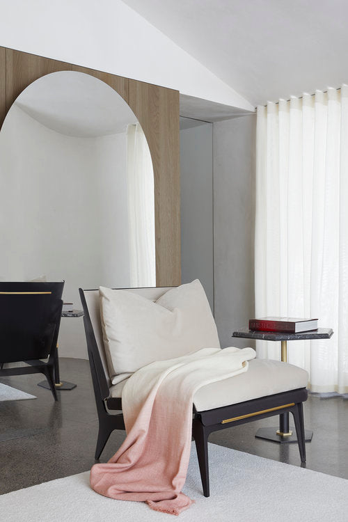 Stylish Chair and Ottoman Boudoir Gabriel Scott