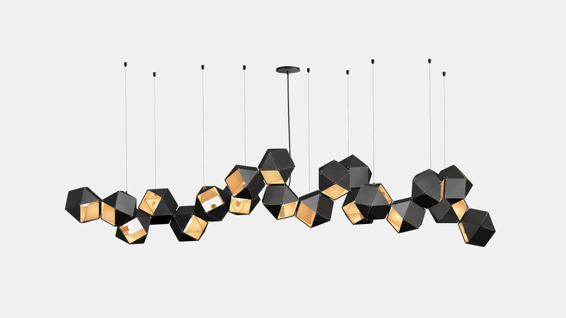 Welles Steel Long Chandelier 20