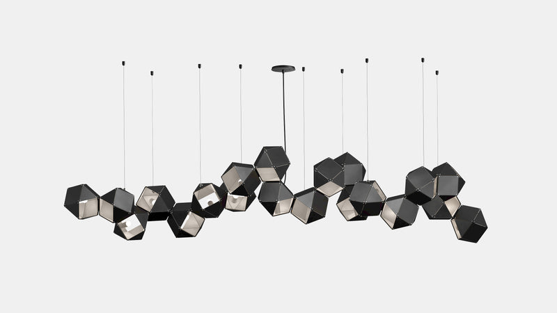 Welles Steel Long Chandelier 20
