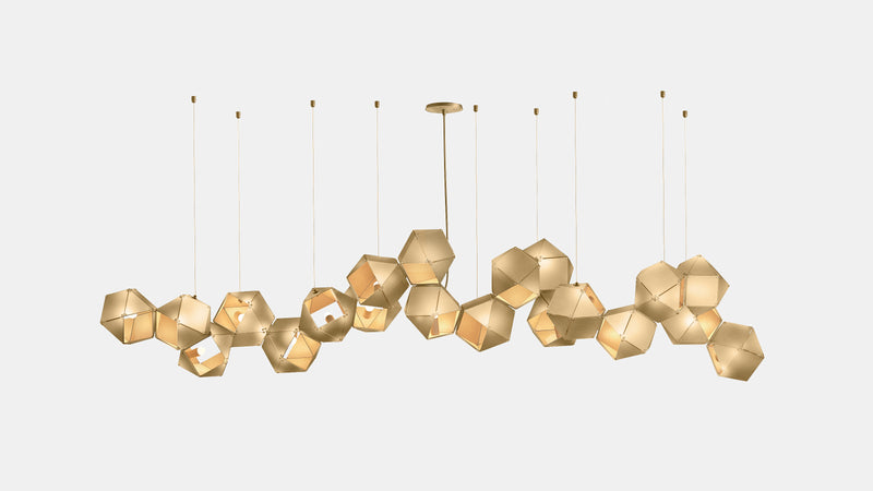 Welles Steel Long Chandelier 20