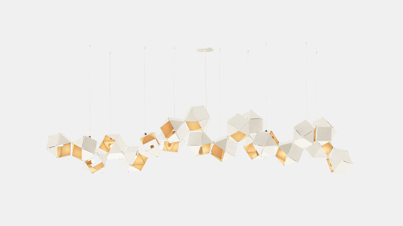 Welles Steel Long Chandelier 20