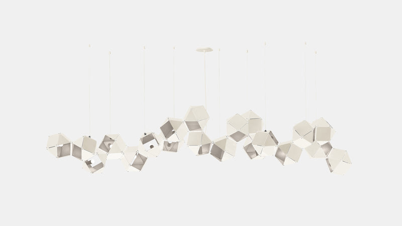 Welles Steel Long Chandelier 20
