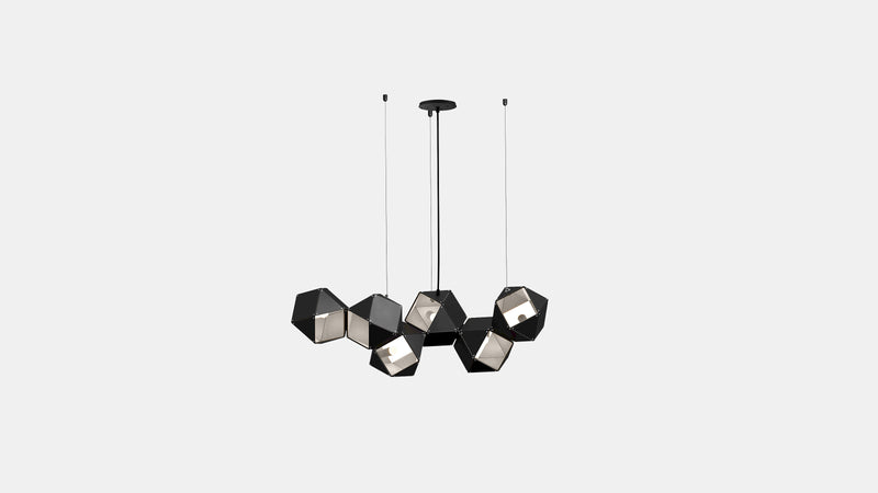 Welles Steel Long Chandelier 6